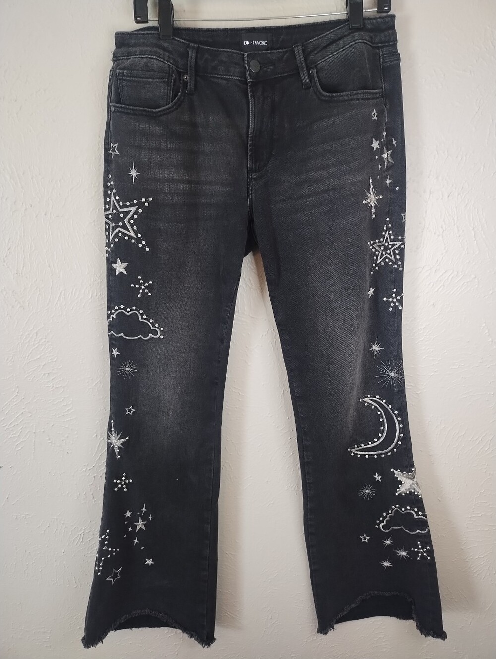 Driftwood Jeans Women 29 Eva Celestial Bootcut Bling Embroidered